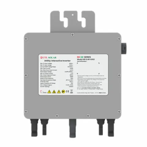 UTL 1kW GX Microinverter, UTL Solar model MI-1K-GXS2