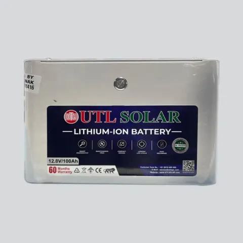 UTL 12.8V/100AH Lithium-ion Inverter Battery, UTL Solar
